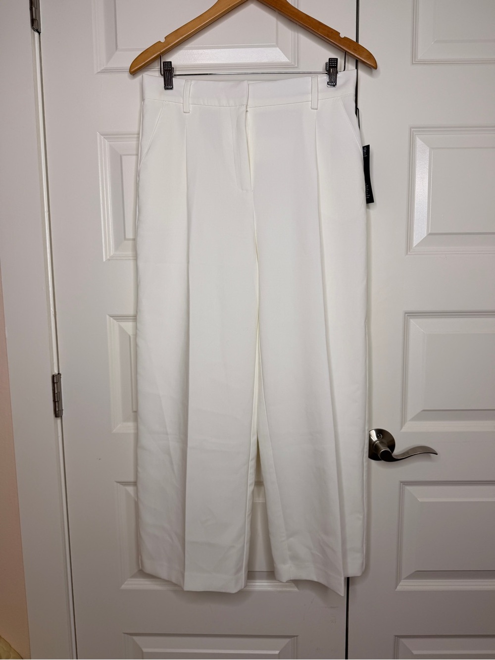 Jones New York White Wide-Leg Dress Pants